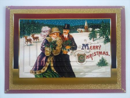 Vintage Christmas Winter Scene Topper by Selina Dittmann