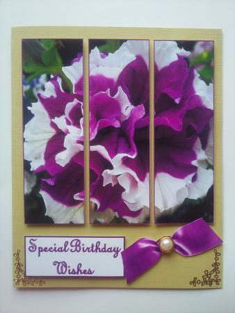 Purple Flower Panel by Selina Dittmann