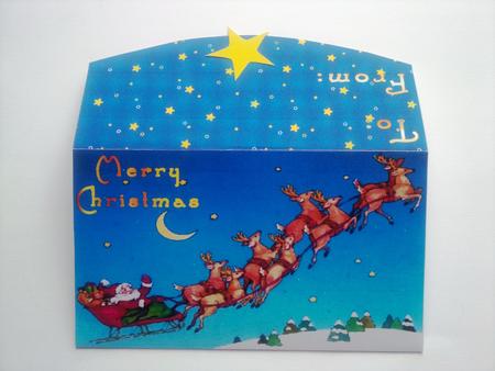 Christmas Santa Doing His Rounds 2 Money and Gift Voucher Wallet by Selina Dittmann