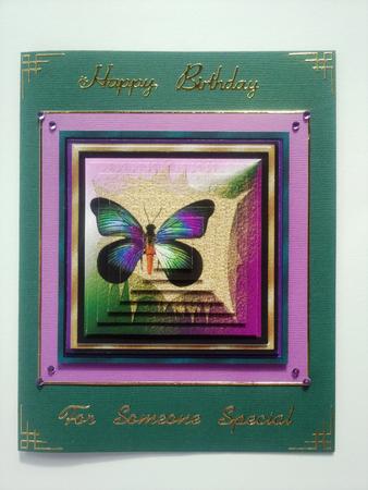 Framed Butterfly Pyramid Topper by Selina Dittmann