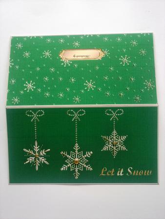 Elegant Let It Snow Money or Gift Wallet and Card by Selina Dittmann