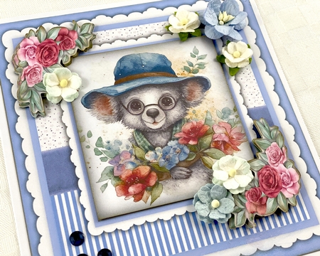 8x8 Mini Kit, Gorgeous Koala in the Flowers , Pyramid  by Shannah Bartle