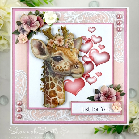 For the Love of Giraffes #1 - REQUESTED - (7x7 inch square card kit) by Shannah Bartle