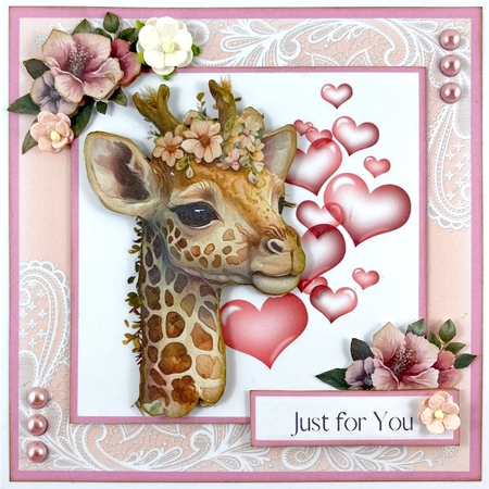 For the Love of Giraffes #1 - REQUESTED - (7x7 inch square card kit) by Shannah Bartle