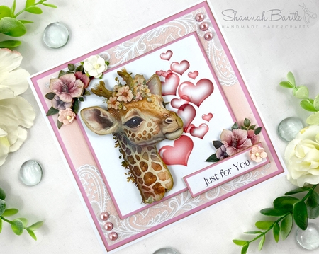For the Love of Giraffes #1 - REQUESTED - (7x7 inch square card kit) by Shannah Bartle