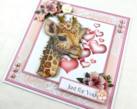 For the Love of Giraffes #1 - REQUESTED - (7x7 inch square card kit) by Shannah Bartle