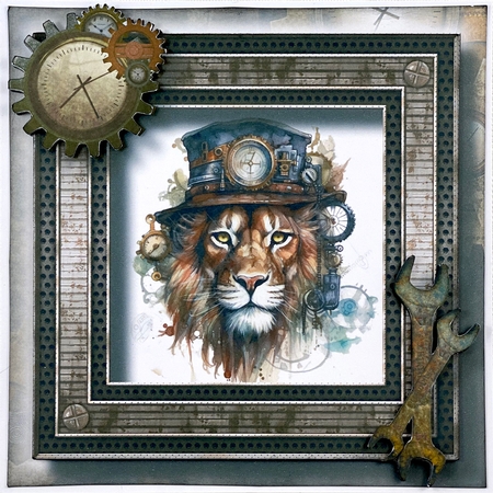 Steampunk Animals - Lion by Shannah Bartle