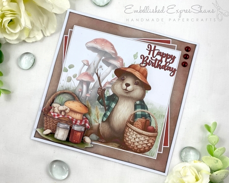 Beavers Picnic Mini Kit #2   **Includes card front with no text or decoupage**   by Shannah Bartle