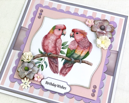 Birds Of A Feather Six Card Topper Set by Shannah Bartle