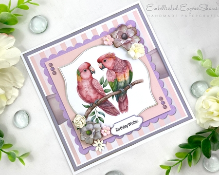 Birds Of A Feather Six Card Topper Set by Shannah Bartle