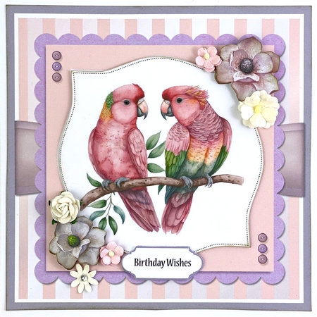 Birds Of A Feather Six Card Topper Set by Shannah Bartle