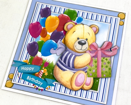 8x8 Mini Kit, Bears Birthday Wishes by Shannah Bartle