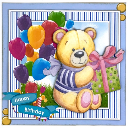 8x8 Mini Kit, Bears Birthday Wishes by Shannah Bartle