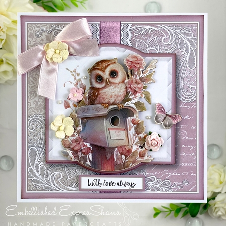 An Owl and her Books Complete 4 Topper kit  by Shannah Bartle
