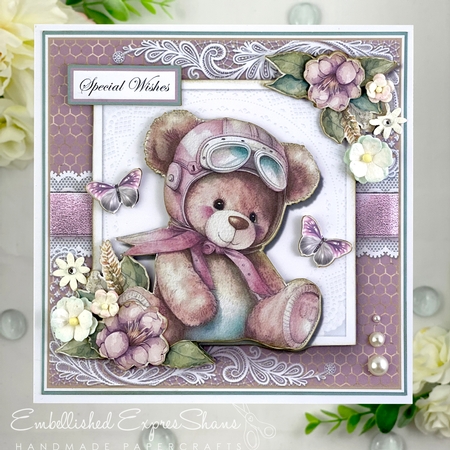 Birthday Bear Complete Mini Kit three  by Shannah Bartle