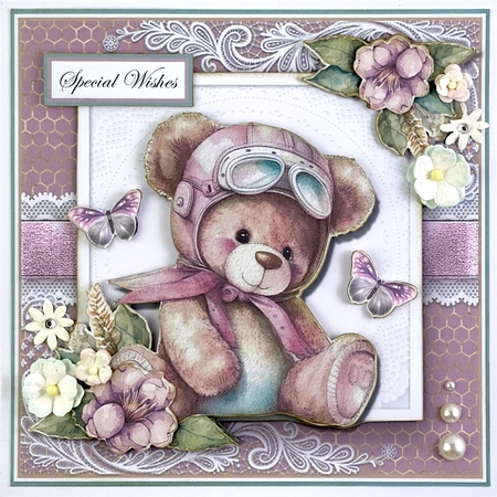 Birthday Bear Complete Mini Kit three  by Shannah Bartle