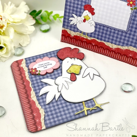 Chookie Greetings Shaped Fold Card Kit by Shannah Bartle