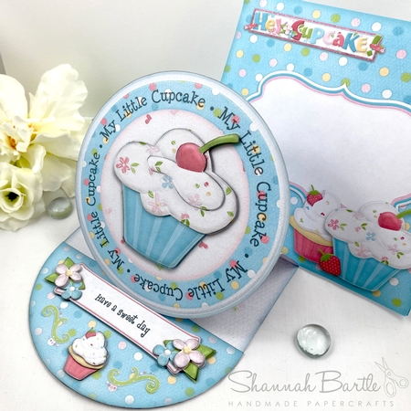 My Little Cupcake Round Easel Card Kit by Shannah Bartle