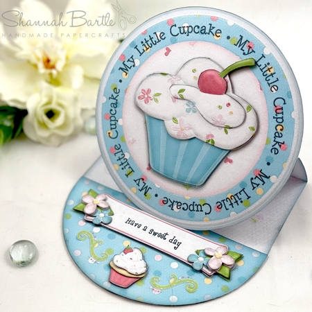 My Little Cupcake Round Easel Card Kit by Shannah Bartle