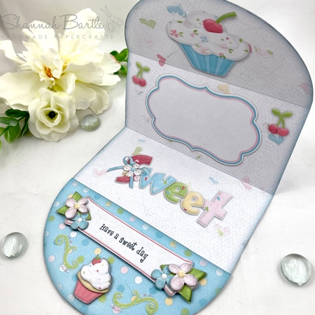 My Little Cupcake Round Easel Card Kit by Shannah Bartle