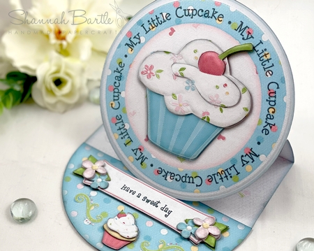 My Little Cupcake Round Easel Card Kit by Shannah Bartle