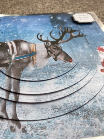Yule Tide Magic 237 - Christmas Land - 3D Pyramid/pyrimage + Insert & Gift Tag by Sharon Brooks