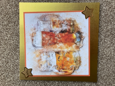 One Sheet Wonders - Water Colour Magic - Beer - Easy Cut - 3D Decoupage by Sharon Brooks