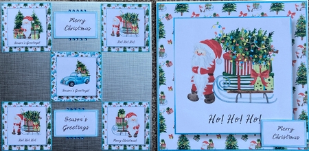 Merry Christmas Santa 4 8x8 by Sharon Brooks
