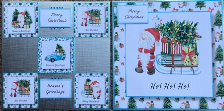 Merry Christmas Santa 1 8x8 by Sharon Brooks