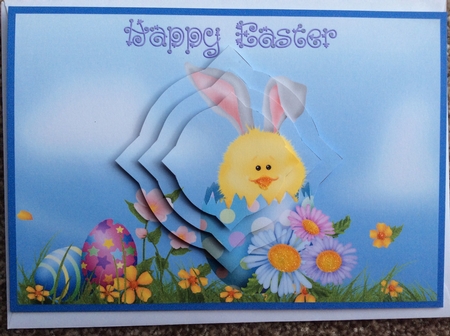 Easter Scene Splendid Pyramid by Sharon Brooks