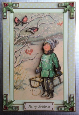 Christmas Robin Topper by Sharon Brooks
