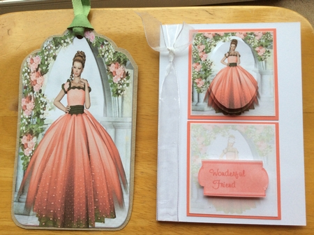 peach dress mini kit  by Sharon Brooks