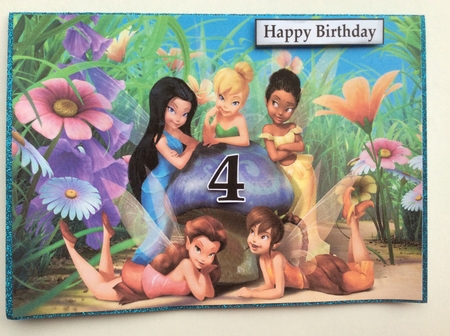 Tinkerbell and Friends 2 A5 Quick Card by Sharon Brooks