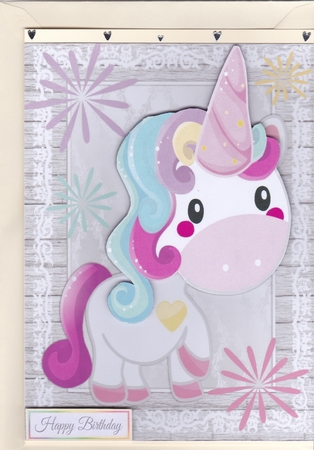 Beautiful Pastel Rainbow Unicorn by Sharon Evans