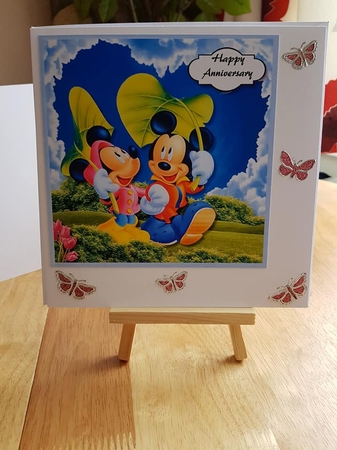 Mickey and Minnie Anniversary/Engagement by Sharon Evans