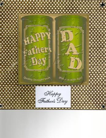 Fathers Day Beer Cans Shell Edged Corner Side Stacker by Sharon Evans