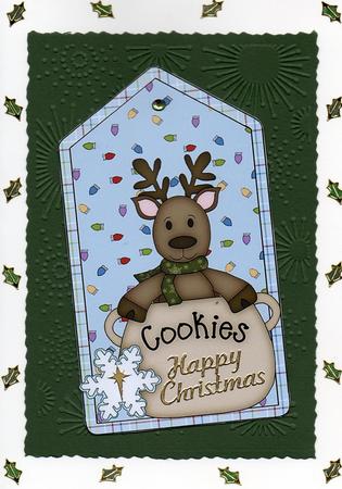 4 Christmas Critter Tag Toppers by Sharon Evans