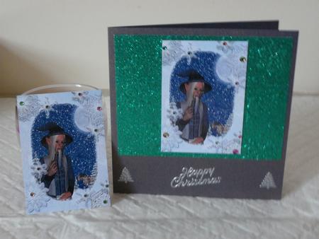 White Christmas Winter Elf Artist Trading Cards Sheet by Sharon Evans