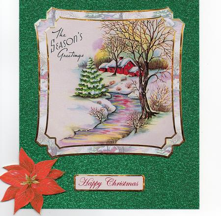 Vintage Christmas Card Fronts by Sharon Evans