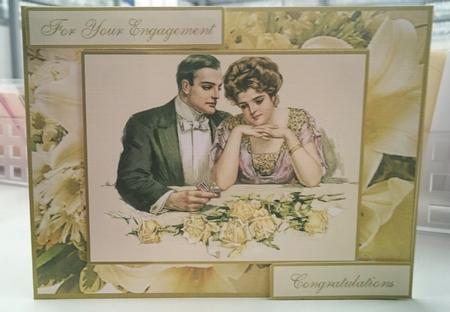 Engagement Card Front by SHARON CHAMBERLIN