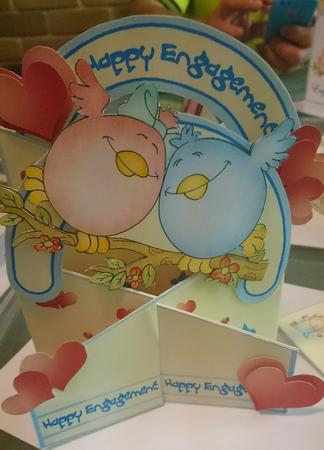 Engagement Cascade Deluxe (lovebirds) by SHARON CHAMBERLIN