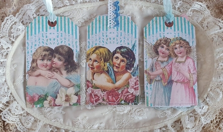 Shabby Angels Printable Journal Tags by Sharon Clifford