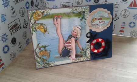 Vintage 1950s Vargas Style Water Babe Mini Kit by Sharon Clifford