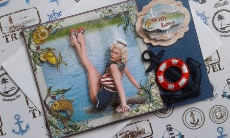 Vintage 1950s Vargas Style Water Babe Mini Kit by Sharon Clifford