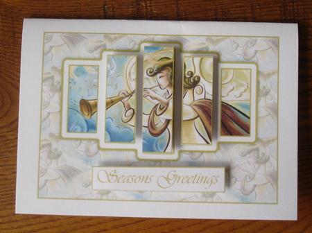 Brand New Christmas Angel Panel Card Kit by Sharon Dunn