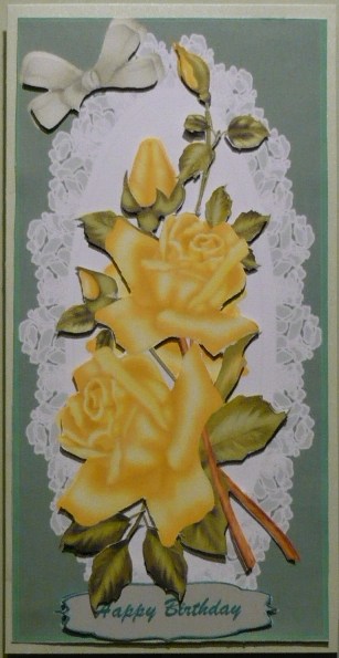 Lovely Yellow Rose in D.l. by Sharon Goodridge