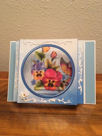 Pretty Pansies Shadow Box Mini Kit by Sharon Hinckley
