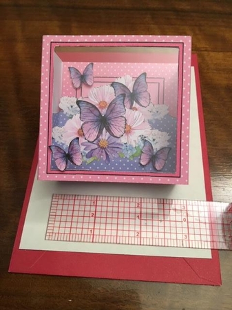 3D Floral Diorama Shadow Box Card Mini Kit  - Floral Bouquet by Sharon Hinckley