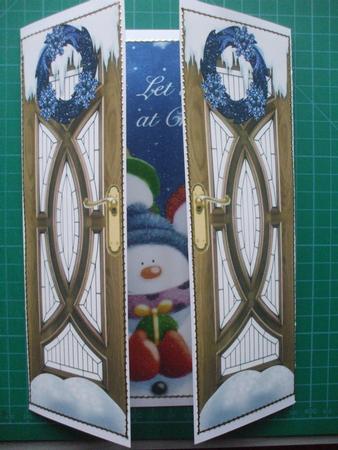 Three Jolly Snowmen Gatefold by Sharon Scott