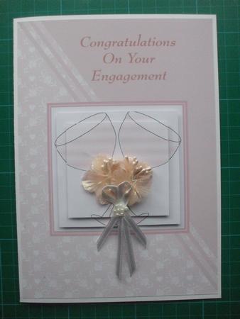Engagement Card Pink by Sharon Scott